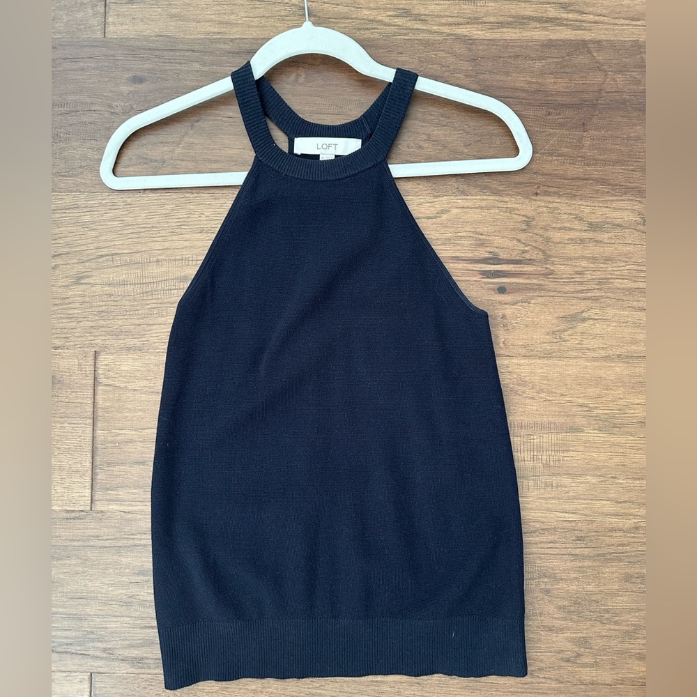 Navy sleeveless sweater